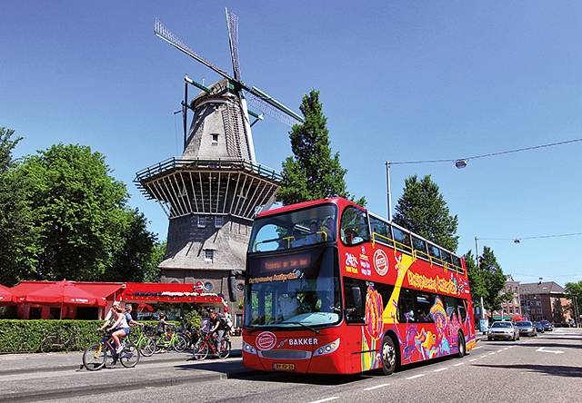 City Sightseeing Amsterdam bus preview image windmill de gooyer