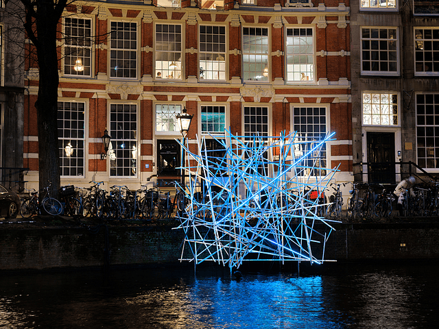 Amsterdam Light Festival Blue artwork 1000x750