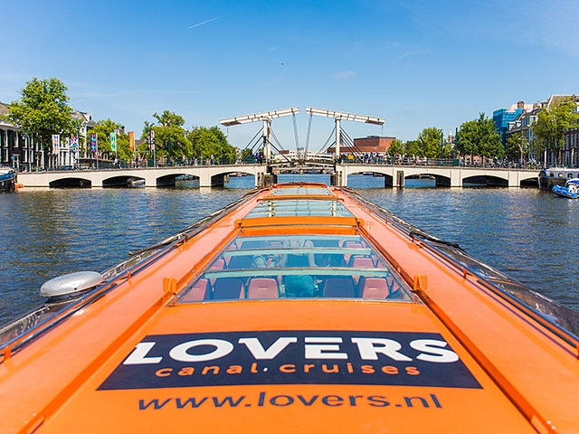 LOVERS Canal Cruises logo on a boat
