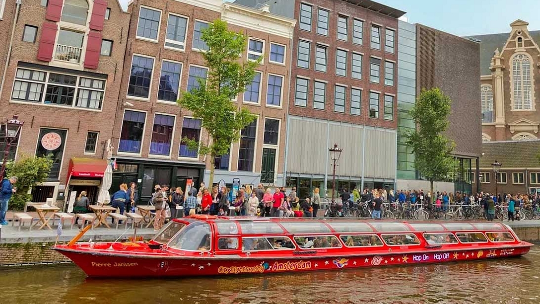 City Sightseeing Boat at Anne Frank House