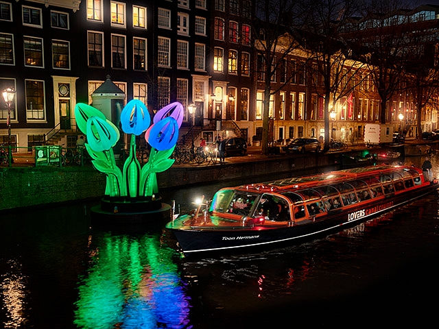 Amsterdam Light Festival tulips