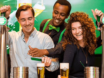 Heineken Experience Learning to tap beer 640x644