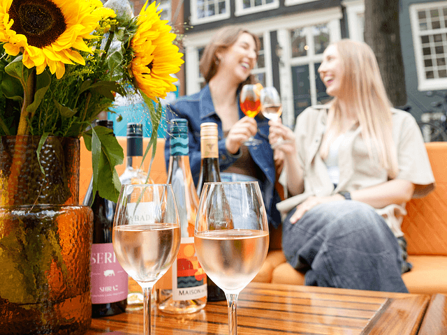 Private boat girls toasting lovely cruises